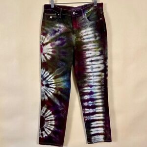 Gloria Vanderbilt One of a Kind Tie Dyed Jeans